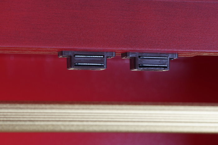 DKD Home Decor Armario Rojo 85.5 x 50.5 x 186.2 cm Madera Abeto y MDF