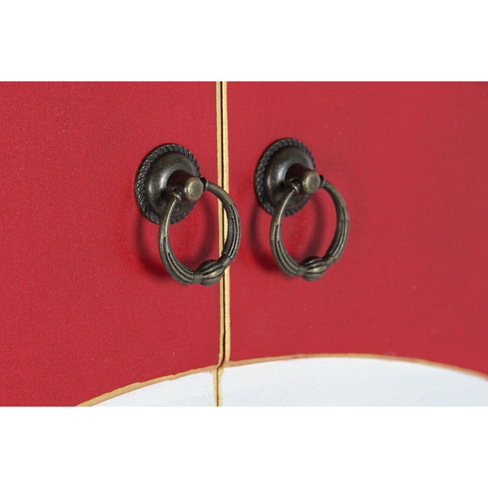 DKD Home Decor Armario Abeto MDF Rojo
