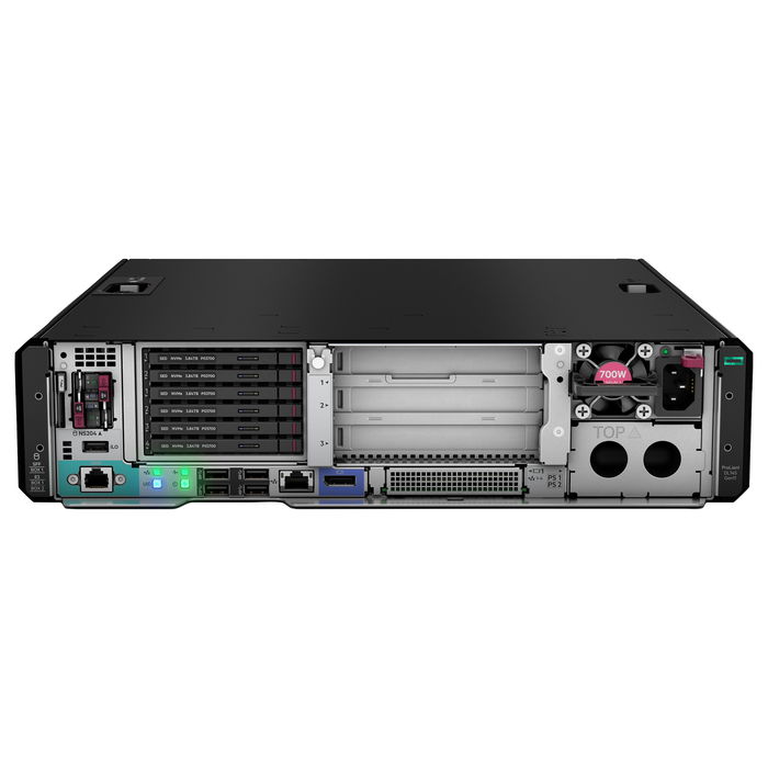 HP Enterprise Servidor HPE DL145 Gen11 Procesador 8124P, 1x32GB RAM, 2 Bahías SFF, Controladora NS204i-u, NIC 1Gb, 2 Fuentes 1000W