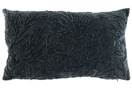 DKD Home Decor Sealine Cojin Mediterraneo Azul Marino Chenilla Polyester 60 x 35 x 10 cm