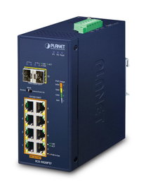 Planet Industrial 8-Port GE 802.3at PoE + 2 100/1000X SFP