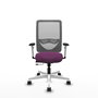 PIQUERAS Y CRESPO Silla de oficina Zulema Morado y Gris