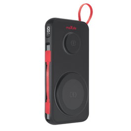 FOREVER Maxlife power bank inalámbrico MXPB-08 10000 mAh magnético 3in1 negro