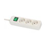 Brennenstuhl Regleta ECO-Line 3 salidas AC con cable de 5 m, Blanco
