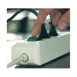 Brennenstuhl Regleta ECO-Line 3 salidas AC con cable de 5 m, Blanco
