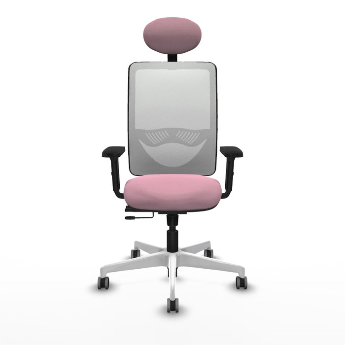 PIQUERAS Y CRESPO Silla de oficina Zulema Rosa y Blanco PIQUERAS Y CRESPO Silla de oficina Zulema Rosa y Blanco