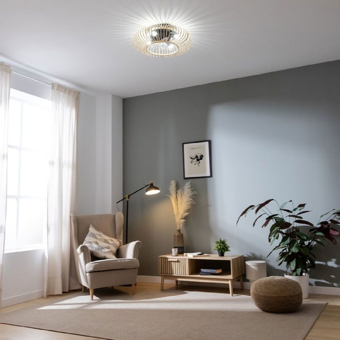 Ventilador de Techo con Luz Cecotec EnergySilence LampAero 600 20 W 70 W Madera