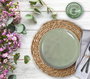 La Mediterranea Plato Macarella Green 26,5 cm de 12 unidades