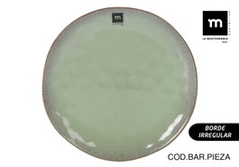 La Mediterranea Plato Macarella Green 26,5 cm de 12 unidades