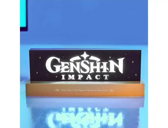 Neamedia Icons Lámpara LED Logo Genshin Impact 22 cm Neamedia Icons Lámpara LED Logo Genshin Impact 22 cm
