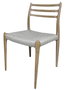 DKD Home Decor Silla de Madera de Hevea y Cuerda 48x48x78