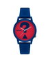 Guess V1041M4 Reloj Unisex Azul con Esfera Roja