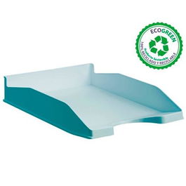 Archivo 2000 Bandeja Ecogreen Apilable 3 Posiciones 345x255x60 mm Reciclado Azul Pastel