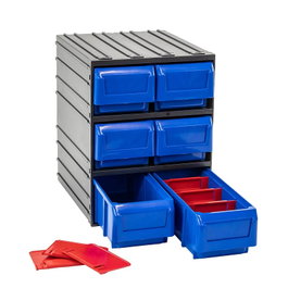 TAYG Contenedor Cajón 300/6 con 6 Cajones Basculantes y Separadores