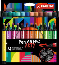 Rotulador Fibra Stabilo Pen 68 Max Arty Line Caja Carton De 24 (Set de 6)