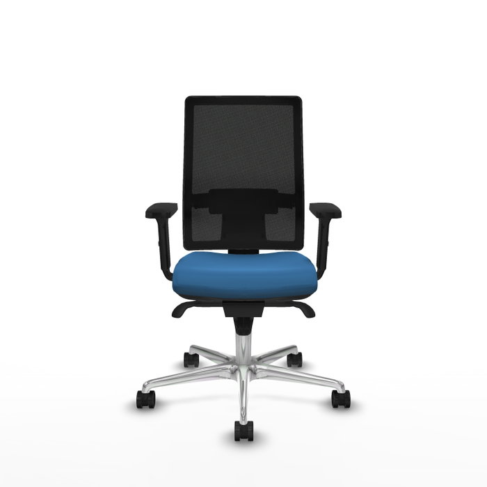 PIQUERAS Y CRESPO Silla de oficina Horna con mecanismo Sincro, Azul claro y Negro PIQUERAS Y CRESPO Silla de oficina Horna con mecanismo Sincro, Azul claro y Negro