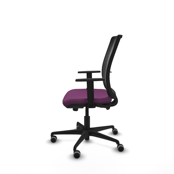 PIQUERAS Y CRESPO Silla de oficina Haches Morada con Malla Negra PIQUERAS Y CRESPO Silla de oficina Haches Morada con Malla Negra