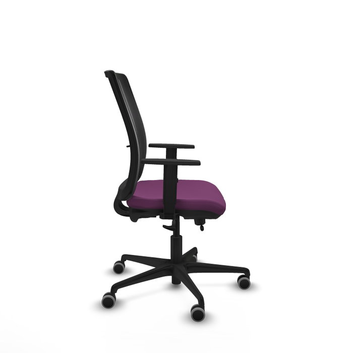 PIQUERAS Y CRESPO Silla de oficina Haches Morada con Malla Negra PIQUERAS Y CRESPO Silla de oficina Haches Morada con Malla Negra