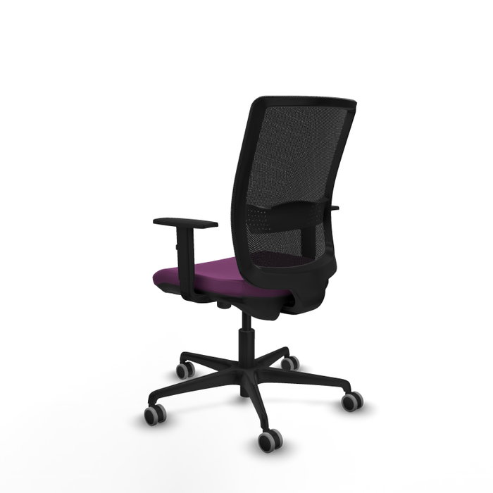 PIQUERAS Y CRESPO Silla de oficina Haches Morada con Malla Negra PIQUERAS Y CRESPO Silla de oficina Haches Morada con Malla Negra