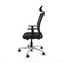 PIQUERAS Y CRESPO Silla de oficina Haches con mecanismo Sincro/Traslack, Negro