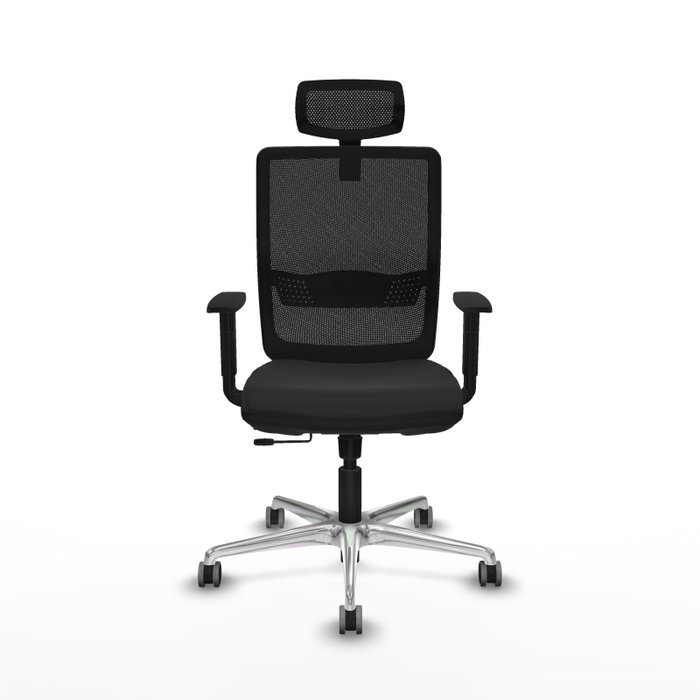 PIQUERAS Y CRESPO Silla de oficina Haches con mecanismo Sincro/Traslack, Negro PIQUERAS Y CRESPO Silla de oficina Haches con mecanismo Sincro/Traslack, Negro