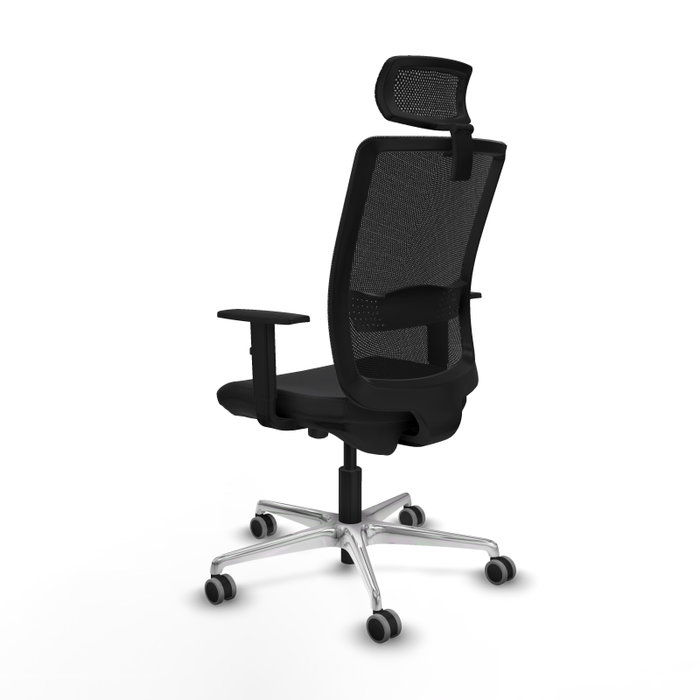 PIQUERAS Y CRESPO Silla de oficina Haches con mecanismo Sincro/Traslack, Negro PIQUERAS Y CRESPO Silla de oficina Haches con mecanismo Sincro/Traslack, Negro