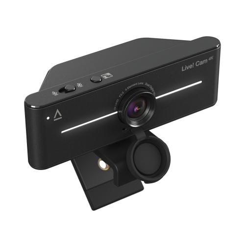 Creative Labs 73VF099000000 Webcam Live! Cam 4K UHD Plug-and-Play para Videollamadas y Transmisiones con Lente Gran Angular y Micrófonos Duales