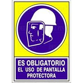 DUVER Señal de seguridad Obligatorio uso pantalla protectora 420x297 mm Plast. 609