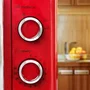 Grunkel MW-20ROJO Microondas Encimera Solo Microondas Rojo 20 Litros 700W 5 Niveles Potencia Tornamesa Giratoria