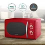 Grunkel Microondas Vintage MW-20ROJO 700W Capacidad 20L Rojo