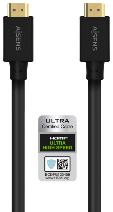 Aisens Cable HDMI V2.1 Ultra Alta Velocidad 8K@60Hz 48Gbps 5m Negro