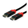 ROLINE 10K HDMI 2.1 Ultra High Speed Cable, 2 m, Negro, 3D, Conectores Chapados en Oro, Referencia 11.04.5942