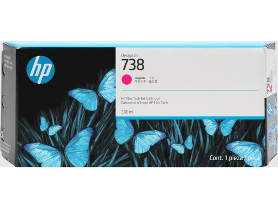 HP 738 Cartucho de Tinta Magenta 300ml