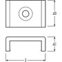 Ledvance Clip de perfil plano PF04/MB Paquete de 2