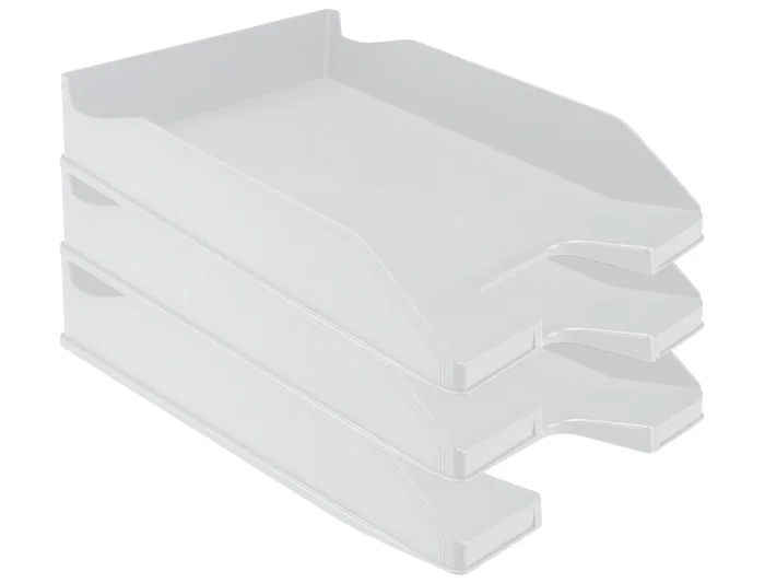 Q-connect Bandeja sobremesa plástico gris opaco 240x70x340 mm