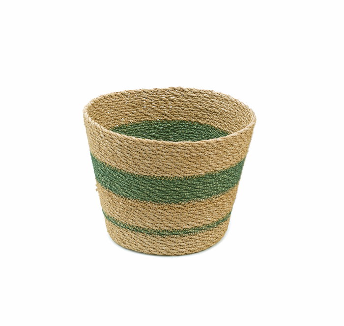 Inde Cesta Cónica Seagrass Almacenamiento 25 cm (24 Unidades)