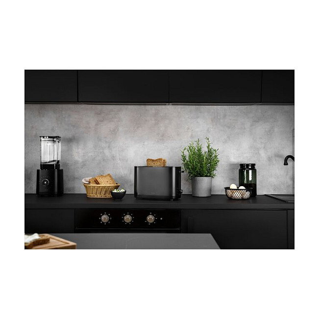 Zwilling 1026864 Toaster de 2 Rebanadas, Negro, Acero Inoxidable, 1800W, Función Descongelar y Recalentar, 5 Años de Garantía