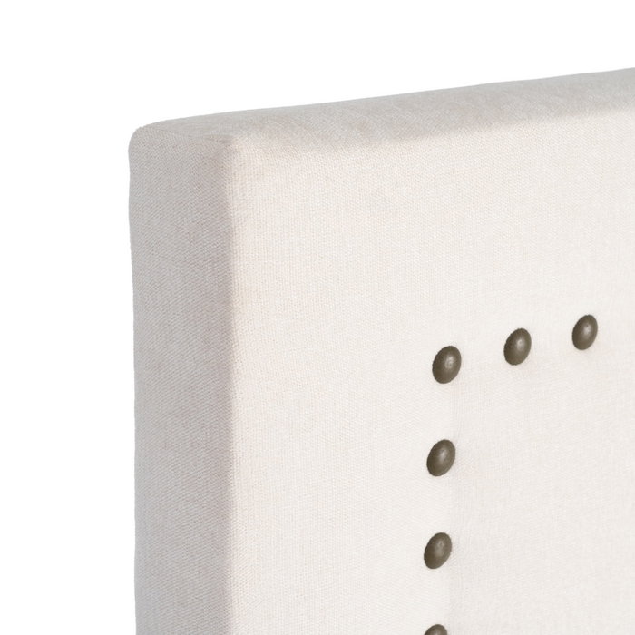 Cabecero Crema Tejido Dormitorio 165 X 7 X 130 cm
