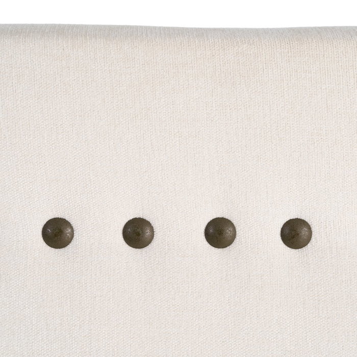 Cabecero Crema Tejido Dormitorio 165 X 7 X 130 cm