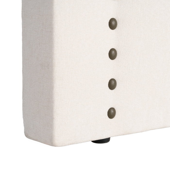 Cabecero Crema Tejido Dormitorio 165 X 7 X 130 cm