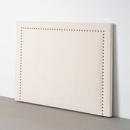 Cabecero Crema Tejido Dormitorio 165 X 7 X 130 cm