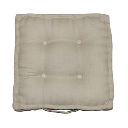 DKD Home Decor Cojín de Algodón y Poliéster con Asa, Beige, Pack de 2
