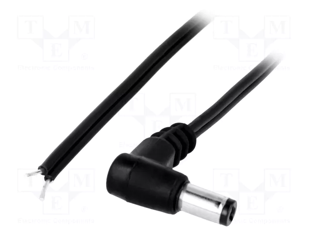 BQ CABLE Cable de alimentación DC 5,5/2,1 con conector angular, 3m BQ CABLE Cable de alimentación DC 5,5/2,1 con conector angular, 3m