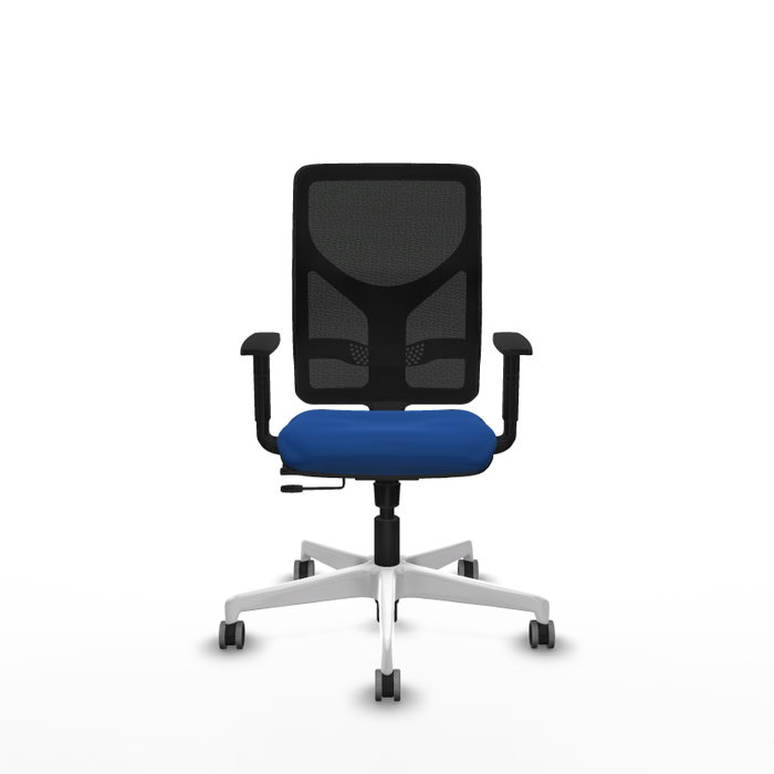 PIQUERAS Y CRESPO Silla de oficina Motilla con mecanismo Sincro/Traslack Azul y Negro