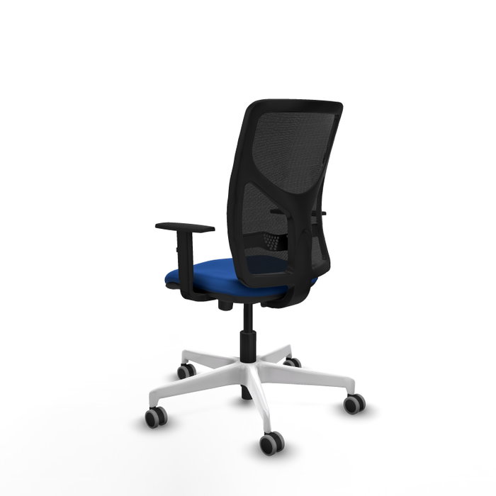 PIQUERAS Y CRESPO Silla de oficina Motilla con mecanismo Sincro/Traslack Azul y Negro