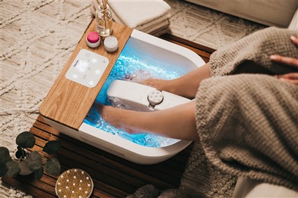 Beurer FB-65 Hidromasaje de Pies Wellness con Masaje Vibratorio, Burbujas y Calentamiento de Agua