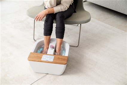 Beurer FB-65 Hidromasaje de Pies Wellness con Masaje Vibratorio, Burbujas y Calentamiento de Agua
