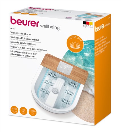 Beurer FB-65 Hidromasaje de Pies Wellness con Masaje Vibratorio, Burbujas y Calentamiento de Agua