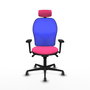 PIQUERAS Y CRESPO Silla de oficina Jorquera, Rosa y Azul