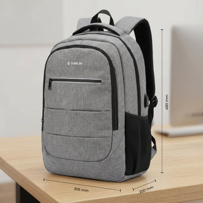 Subblim City Plus Backpack 16 26L Gris